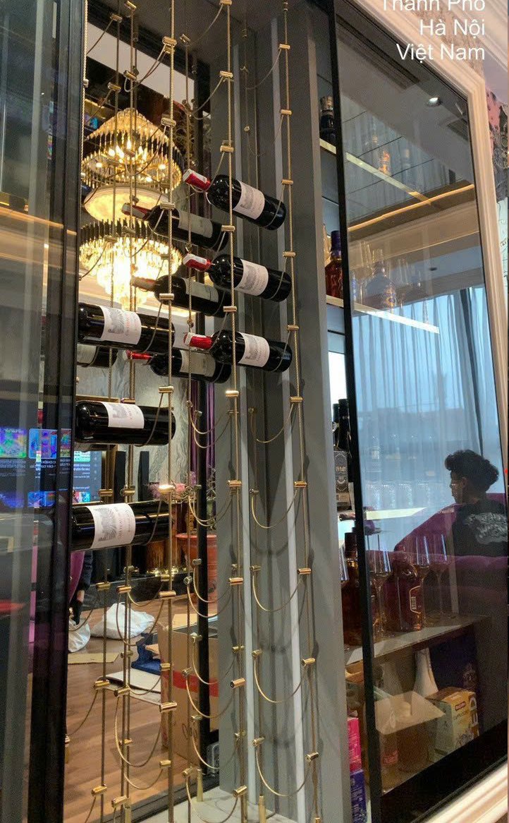 TU KE TREO RUOU BANG DAY CAP CAO CAP - INOX VANG 304